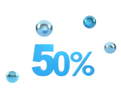 3d-rendering-50-percent-off-with-bubble-ball-blue-background-special-offer-50-discount-tag-super-sale-offer-best-seller